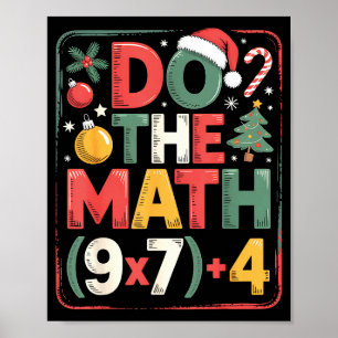 Spaß beim Rechnen 67 Meme Sechs Sieben Weihnachten Poster