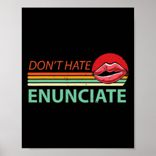 Spaß beim Signieren der Sprache Lip Lesen des Tode Poster