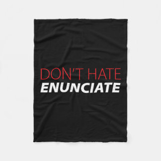 Spaß beim Signieren von Sprache Lip Lesen des Taub Fleecedecke