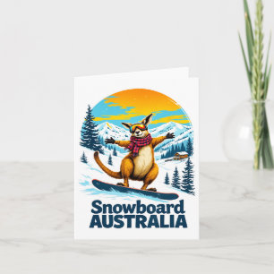 Spaß beim Snowboarden in Australien Karte