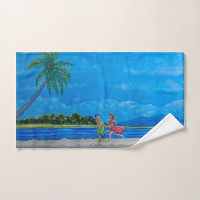 Spaß beim Sonnenlauf Handtuch (Handtuch)