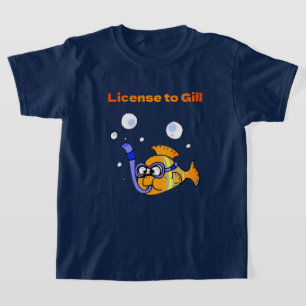 Spaß beim Tauchen Fanfarendesign T-Shirt