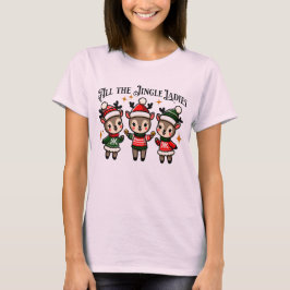 Spaß beim Weihnachtsdesign mit drei schlauen Elche T-Shirt