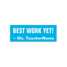 Spaß "BESTE ARBEIT NOCH!" + Name des Lehrers