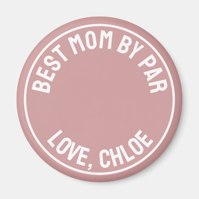 Spaß Beste Mama Par Foto Dusty Rose Rosa Magnet (Vorne)