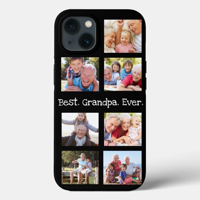 Spaß Beste Opa je 7 FotoCollage Case-Mate iPhone Hülle (Rückseite)