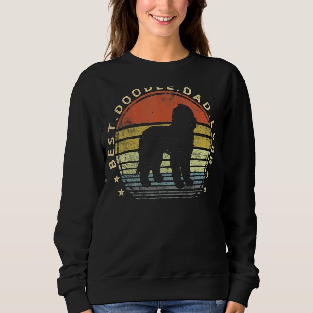 Spaß Bester Doodle Vater Hundebesitzer Labradoodle Sweatshirt (Vorderseite)