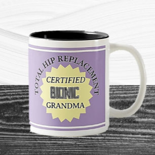 Spaß! Bionische HIP-Ersatz-Tasse Zweifarbige Tasse