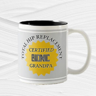 Spaß! Bionische HIP-Ersatz-Tasse Zweifarbige Tasse