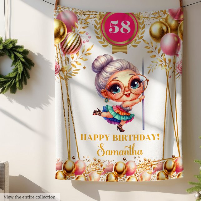 Spaß Blanket für Oma Individuelle Name Fleecedecke (Humor Blanket for Grandma Custom Name)