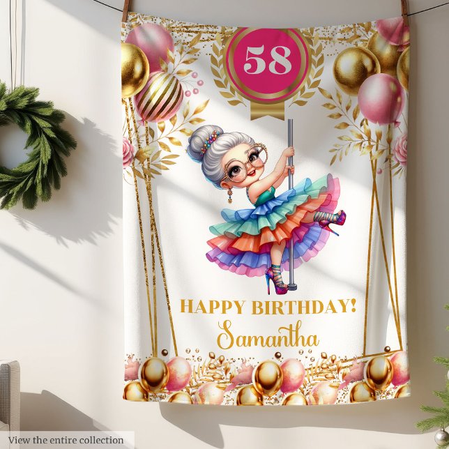 Spaß Blanket Personalisiertes Geschenk für Oma Fleecedecke (Humor Blanket Personalized Gift for Grandma)