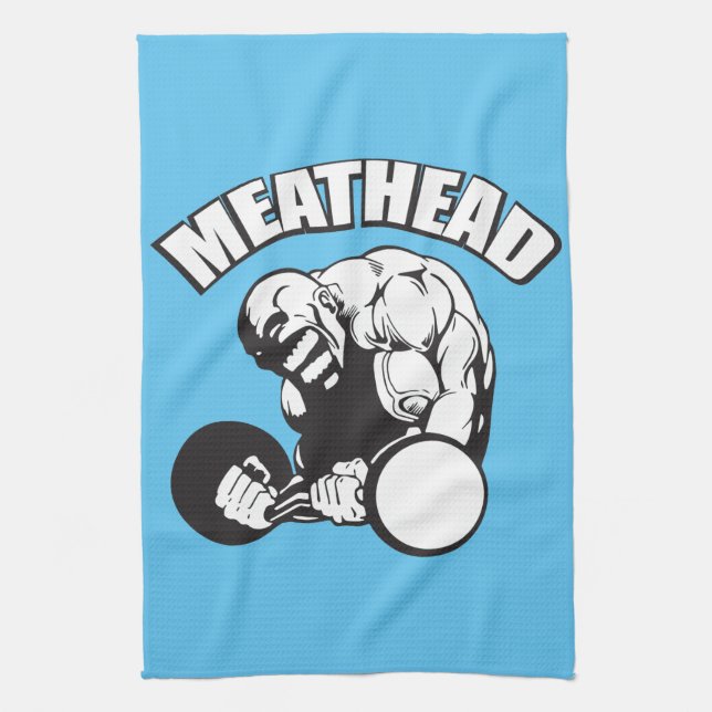 Spaß "Body Gebäude" - MEATHEAD Handtuch (Vertikal)