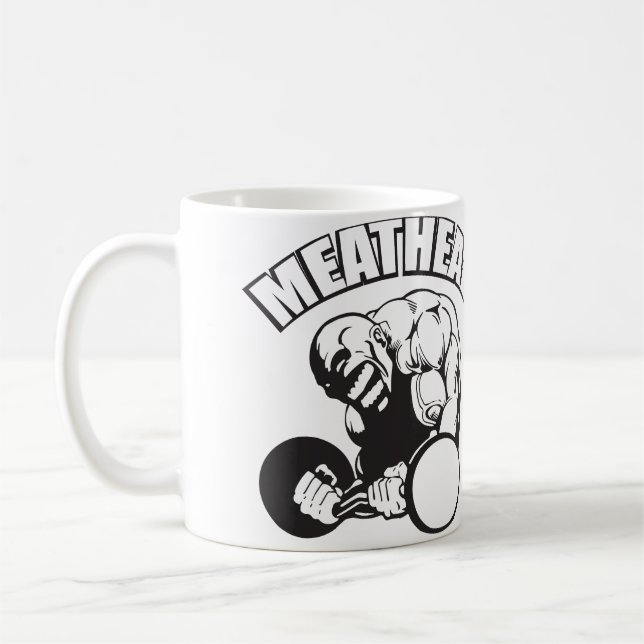 Spaß "Body Gebäude" - MEATHEAD Tasse (Links)