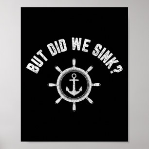 Spaß Bootfahren Shirt Retro Boat Lover Geschenk, a Poster