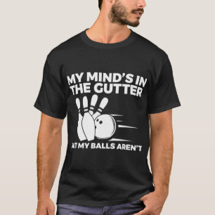 Spaß Bowling Mein Geist ist im Butter, aber meine  T-Shirt