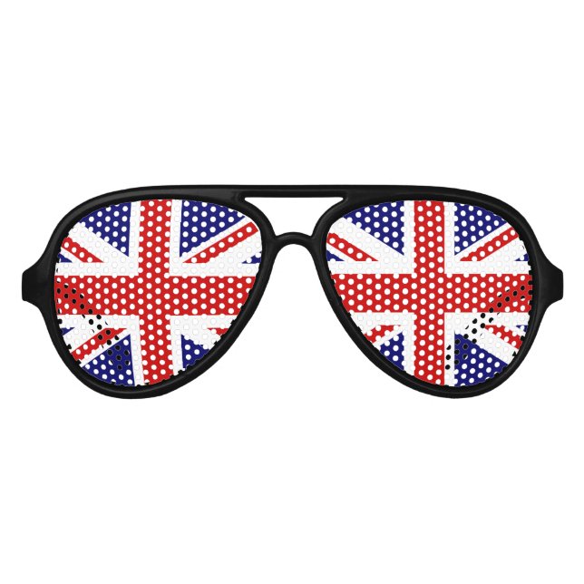 Spaß Britische Flagge Party Brille | Union Jack sh Sonnenbrille (Vorderseite)