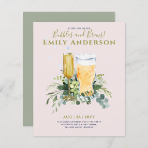 Spaß Bubbles n Brews Beer Champers Brautparty