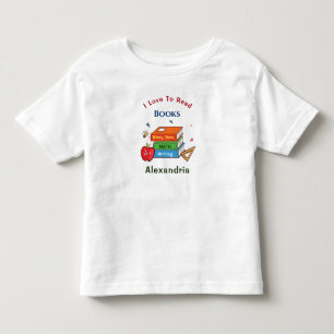 Spaß Bücher, die ich Liebe zu lesen Kind Kleinkind T-shirt