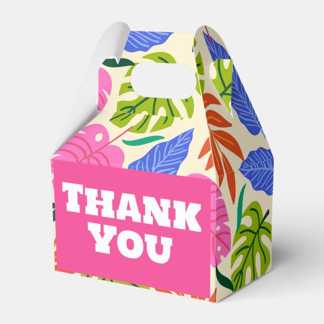 Spaß bunt danke Ihnen Leckerei/Gefallen/Geschenkbo Geschenkschachtel (Vorderseite)