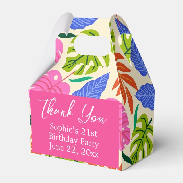 Spaß bunt danke Ihnen Leckerei/Gefallen/Geschenkbo Geschenkschachtel (Vorderseite)