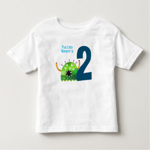 Spaß bunt mein kleines Monster 2. Geburtstag  Kleinkind T-shirt