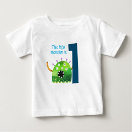 Spaß bunt mein kleines Monster ersten Geburtstagsk Baby T-shirt