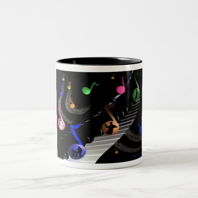 Spaß-bunte musikalische Tasse (Mittel)