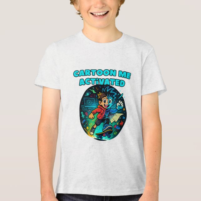 Spaß Cartoon Jungs Shirt (Vorderseite)