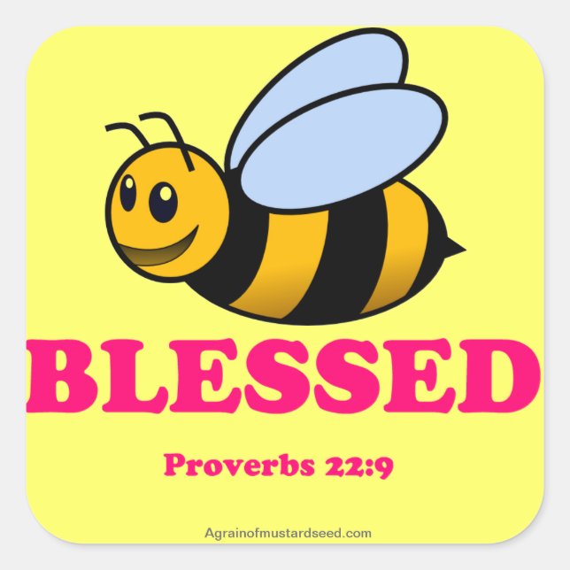 Spaß Christlich Quadratischer Aufkleber (Vorderseite)