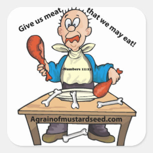 Spaß Christlich Quadratischer Aufkleber