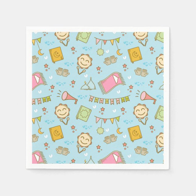 Spaß Colorful Ramadan & Eid Party Serviette (Vorderseite)