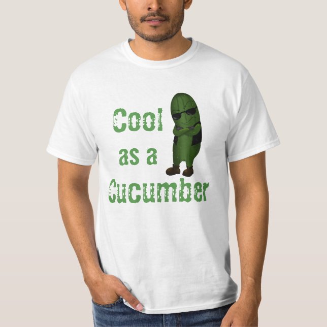 Spaß Cool als Gurken T-Shirt (Vorderseite)