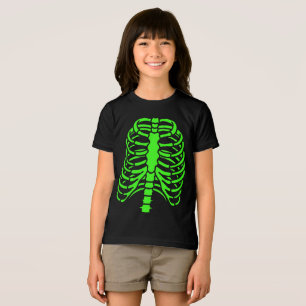 Spaß Cooles grünes Skelettkäfig Halloween Tri-Blend Shirt