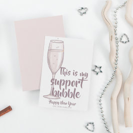 Spaß Corona Virus Neujahr Support Blase Feiertagskarte