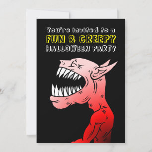 Spaß & Creepy Halloween-Party Einladung