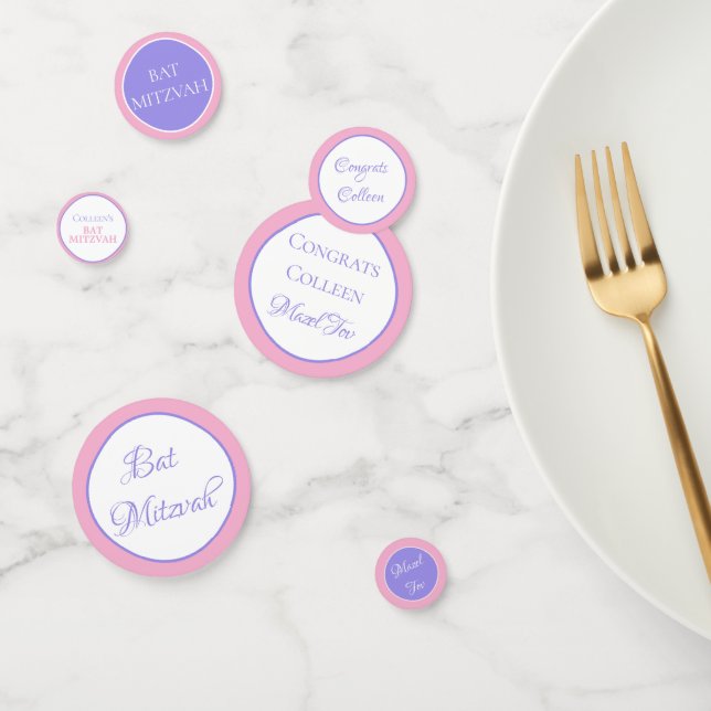 Spaß! Custom Bat Mitzvah Confetti Konfetti (Gruppe)