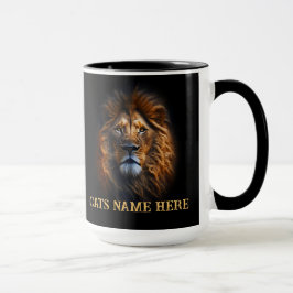 Spaß Custom "I Liebe My Cat" Löwenkaffee Tasse