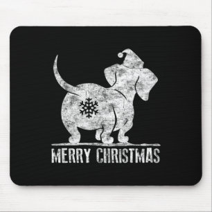 Spaß Dackel Ugly Christmas Weiner Dog Liebhaber Wo Mousepad