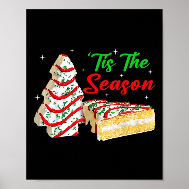 Spaß das Weihnachts-Weihnachtsbaum Cakes Debbie Poster (Vorne)