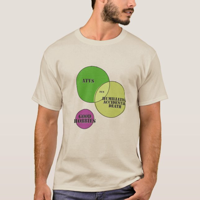 Spaß demütigend Unfalltod gute Hobbies ATVs T-Shirt (Vorderseite)
