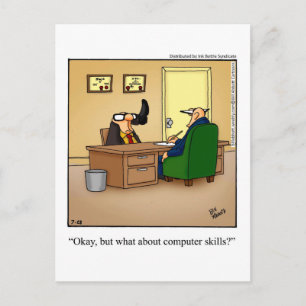 Spaß der Jobsuche Postkarte