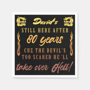 Spaß der Männer 80. Geburtstag Serviette