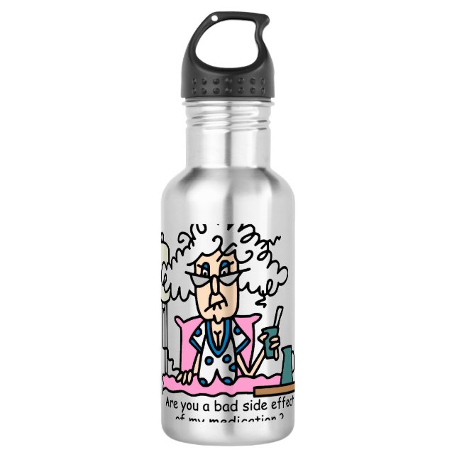 Spaß der Nebenwirkungen Trinkflasche (Vorderseite)