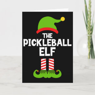 Spaß Der Picklebyll-Elf-Weihnachts-Matching-Famili Karte