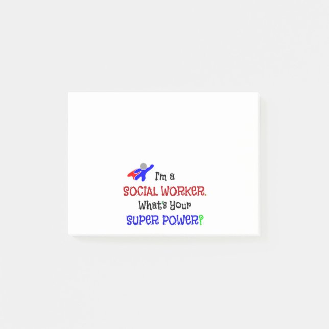 Spaß der Sozialarbeiter Post-it Klebezettel (Vorderseite)