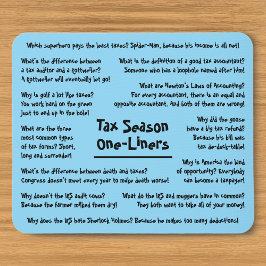 Spaß der Steuersaison Jokes Funny Accountant Mouse Mousepad