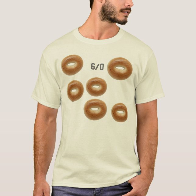 Spaß der Tennis-Bagel-6 bis 0 T-Shirt (Vorderseite)