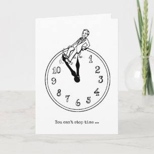 Spaß der Uhr älter werden Karte