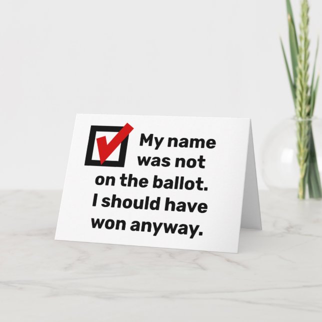 Spaß der Wahlen 2024 Karte (Vorderseite)