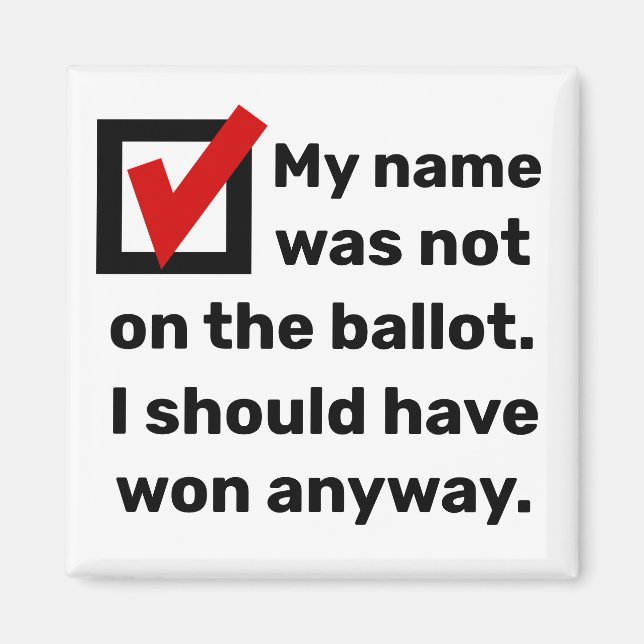 Spaß der Wahlen 2024 Magnet (Vorne)